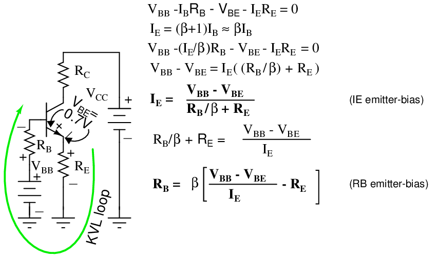 Emitter Bias Transistor Configuration Circuit Calculation And Formulas